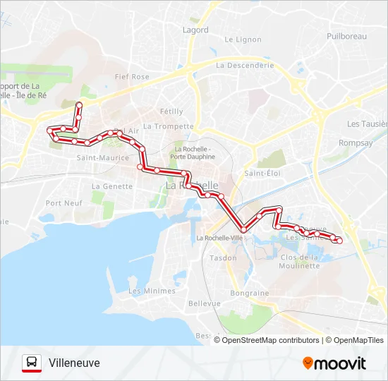2 Bus Line Map