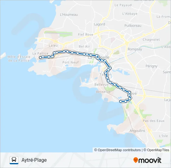 1 Bus Line Map