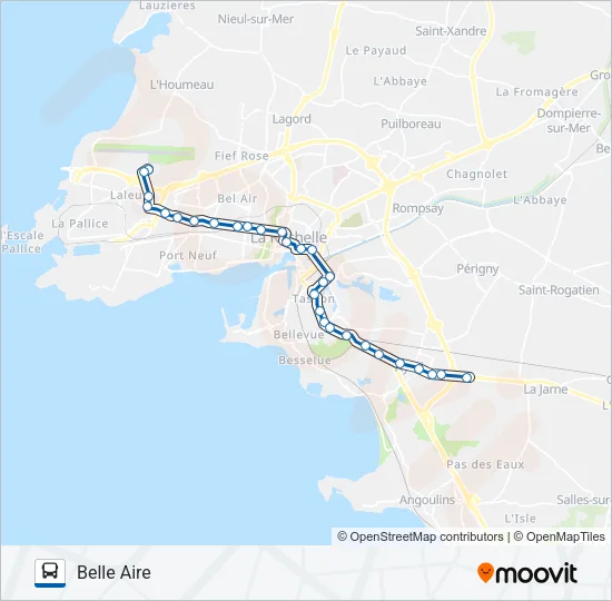 1 Bus Line Map