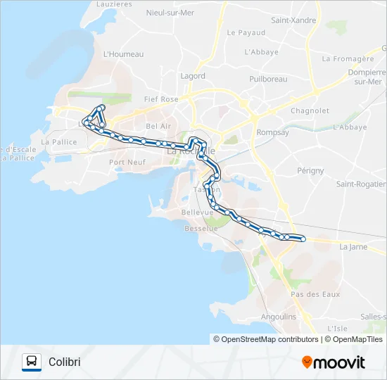 1 Bus Line Map