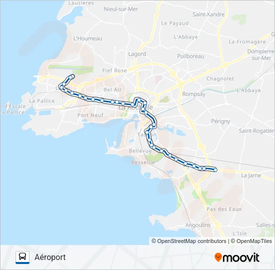 1 Bus Line Map