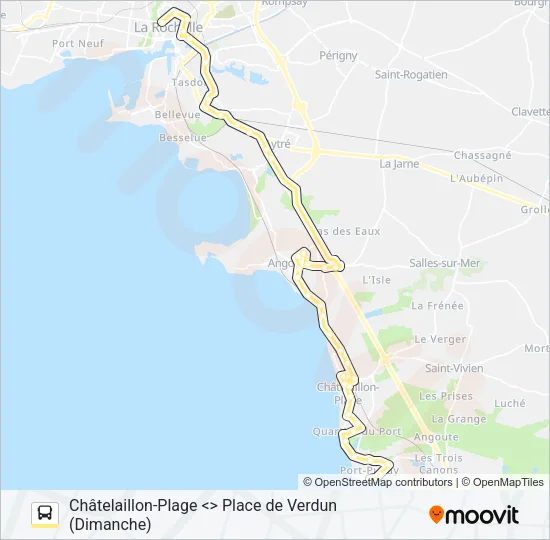 D6 Bus Line Map