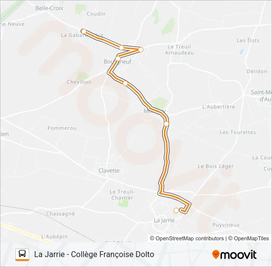254 Bus Line Map