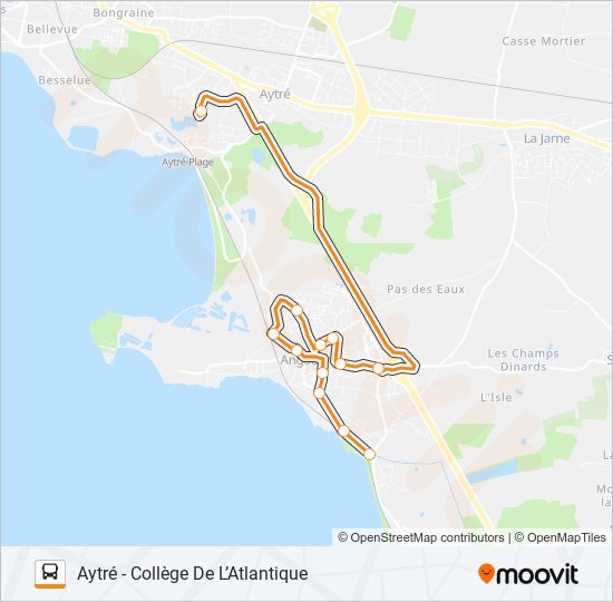 Plan de la ligne 263 de bus