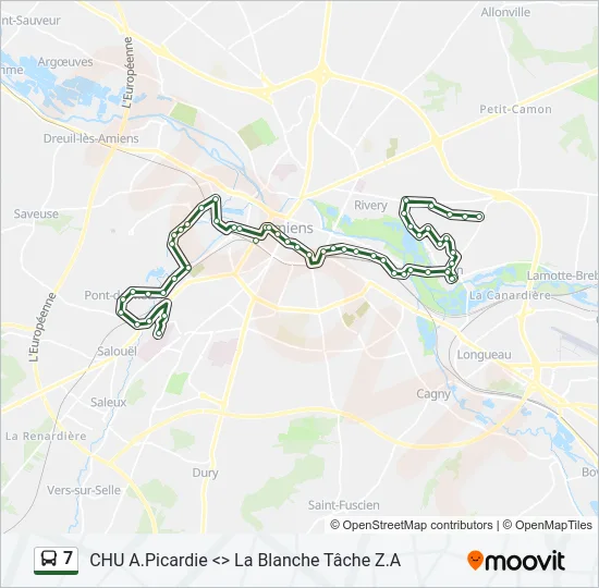 7 Bus Line Map