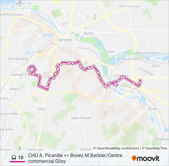 10 Bus Line Map