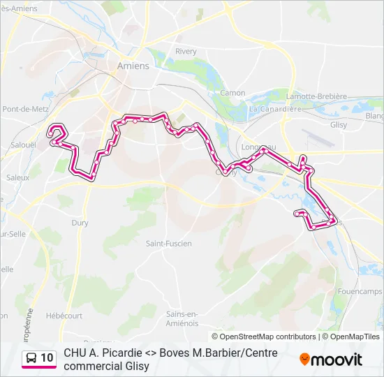 10 Bus Line Map