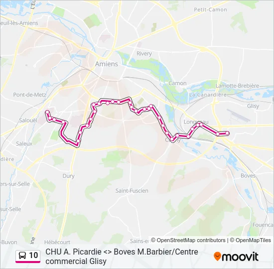 10 Bus Line Map
