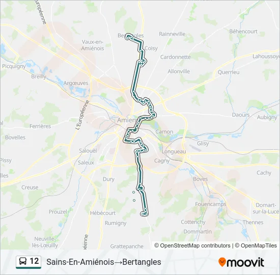12 Bus Line Map