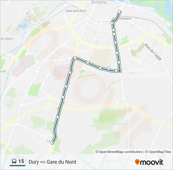 15 Bus Line Map