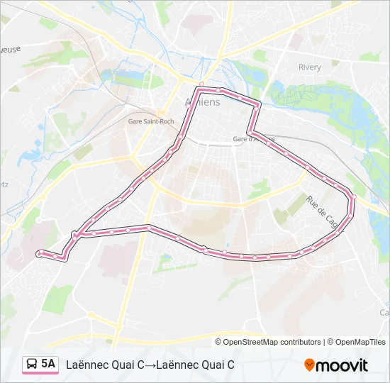 5A Bus Line Map