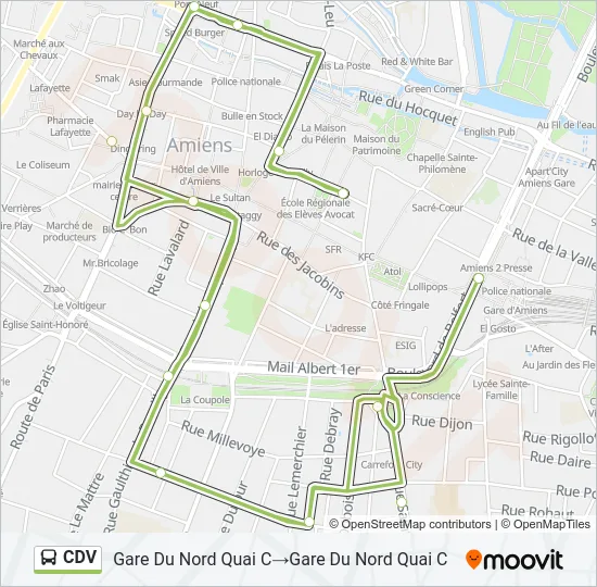 CDV Bus Line Map