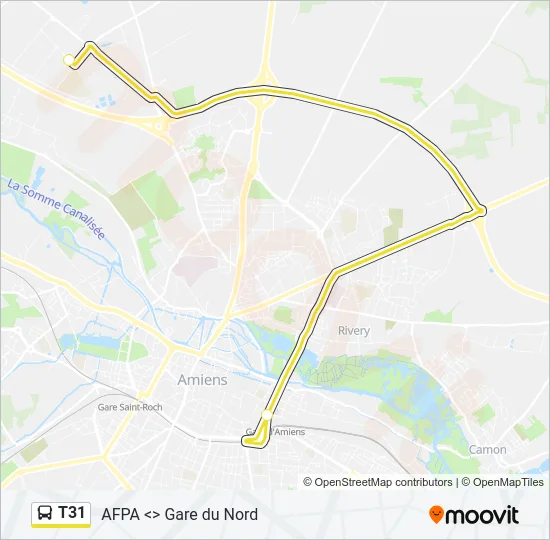 T31 Bus Line Map