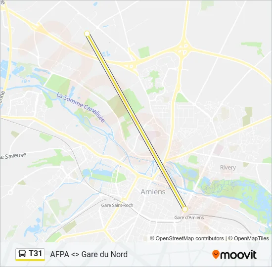 T31 Bus Line Map