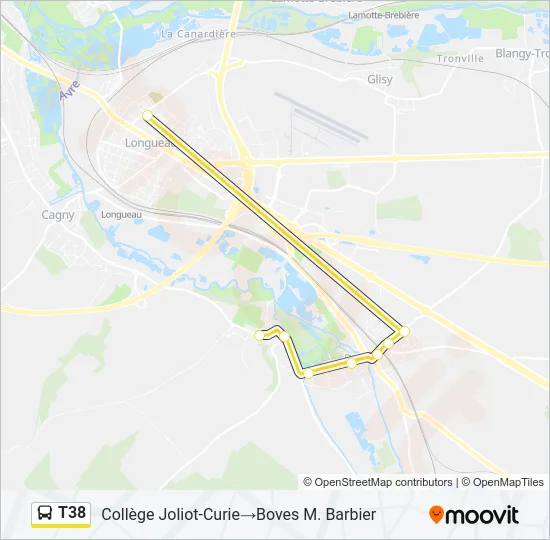 T38 Bus Line Map