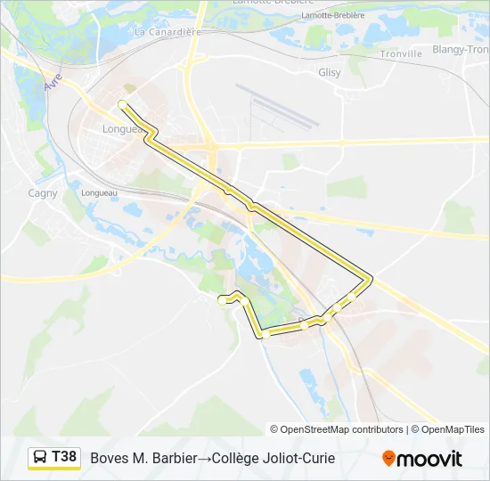 T38 Bus Line Map