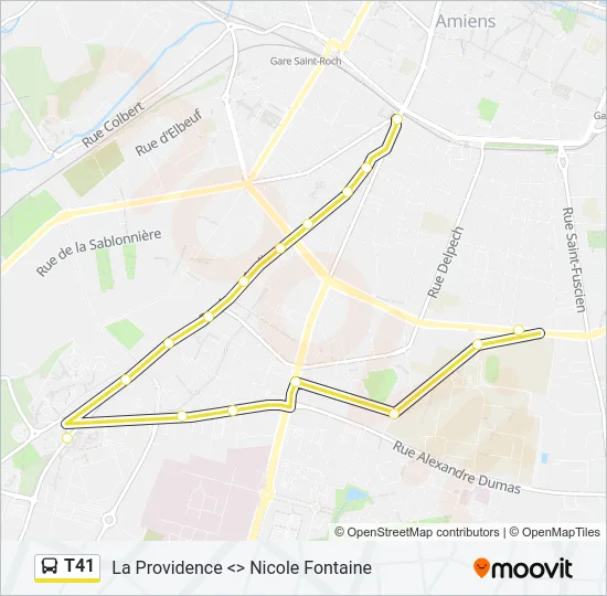 T41 Bus Line Map