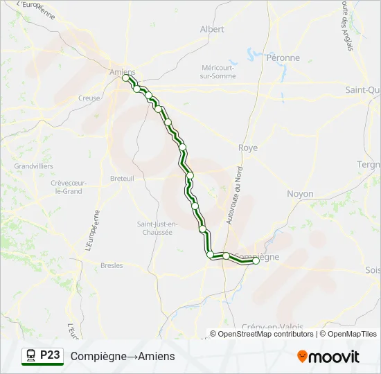 P23 Train Line Map