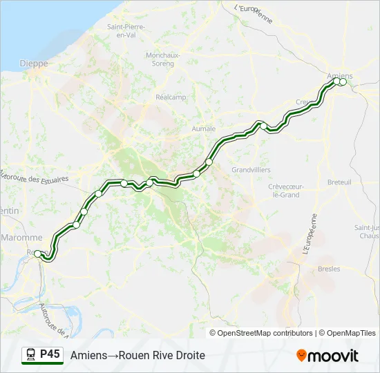 P45 Train Line Map