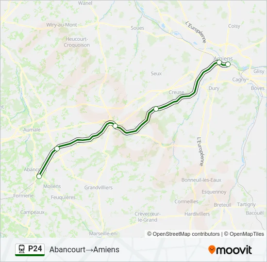 P24 Train Line Map