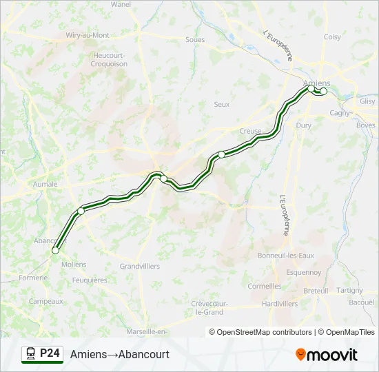 P24 Train Line Map