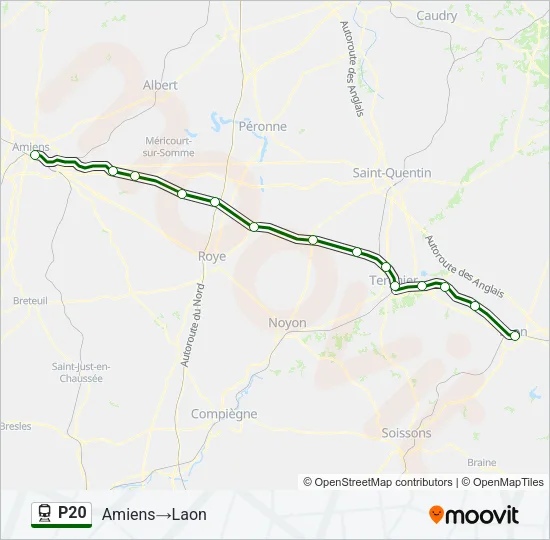 P20 Train Line Map