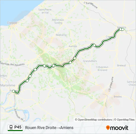 P45 Train Line Map