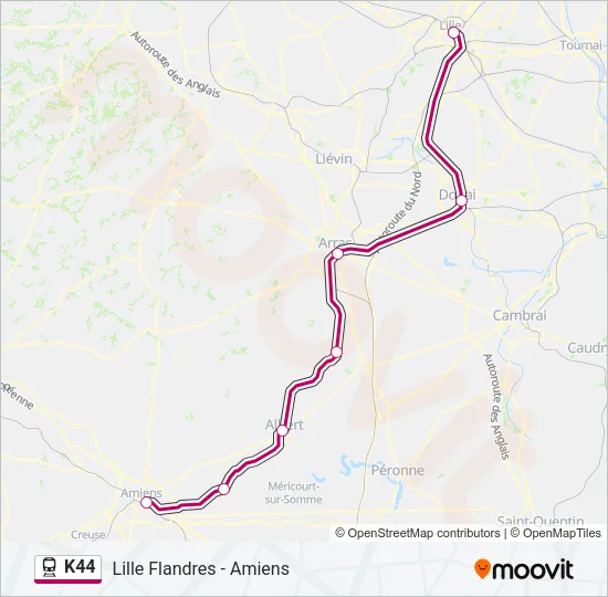K44 Train Line Map