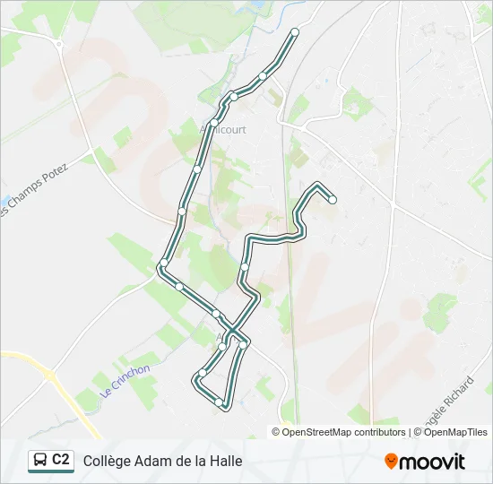 C2 Bus Line Map