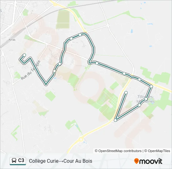 C3 Bus Line Map