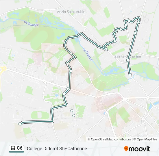 C6 Bus Line Map