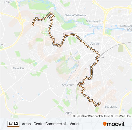 L2 bus Line Map