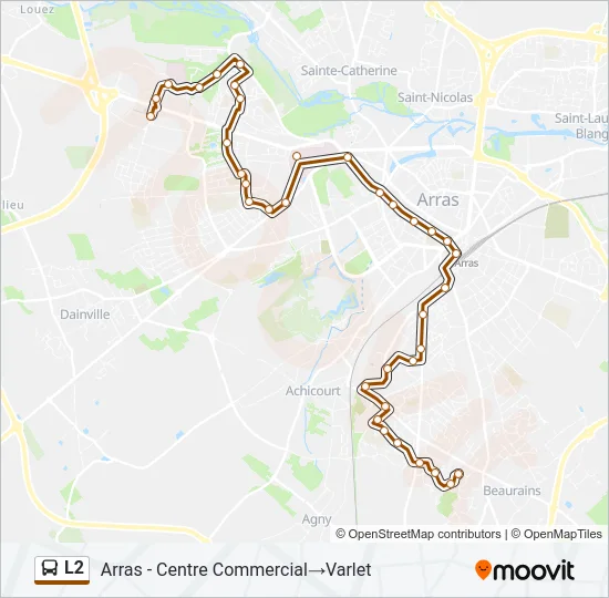 L2 Bus Line Map