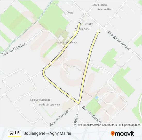 L5 Bus Line Map