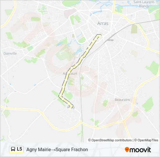 L5 Bus Line Map