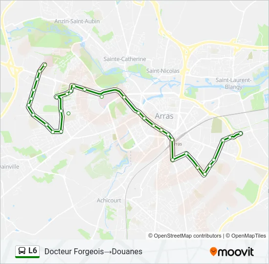 L6 Bus Line Map