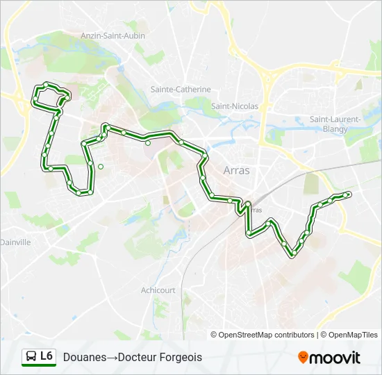 L6 Bus Line Map