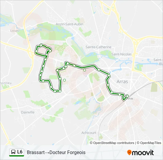 L6 Bus Line Map