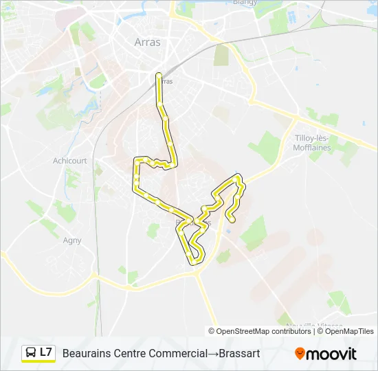 L7 Bus Line Map
