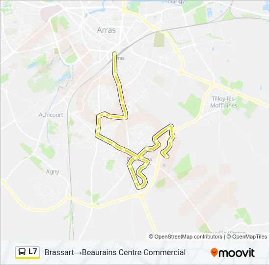 L7 Bus Line Map