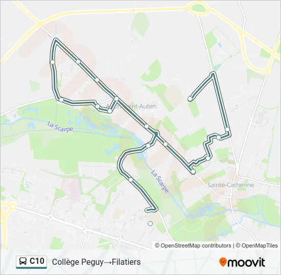 C10 Bus Line Map