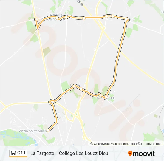 C11 Bus Line Map