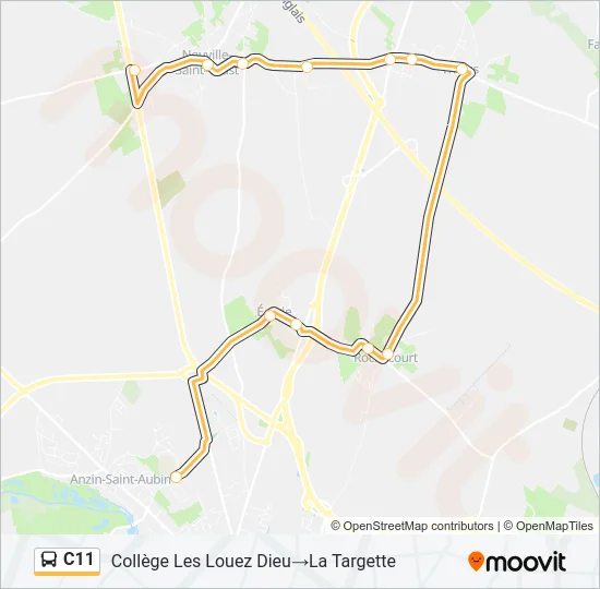 C11 Bus Line Map