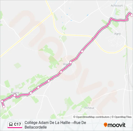 C17 Bus Line Map