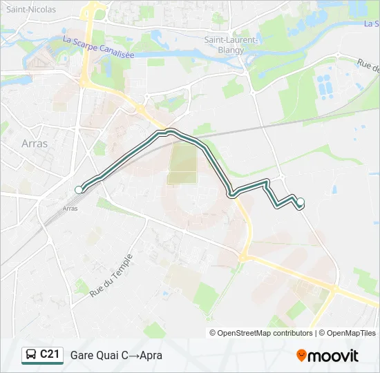 C21 Bus Line Map