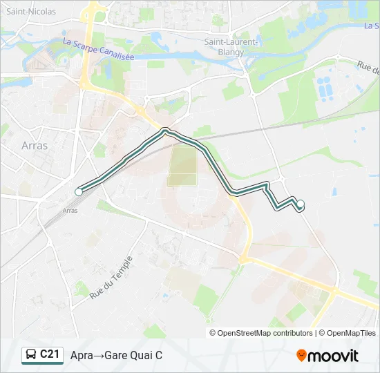C21 Bus Line Map