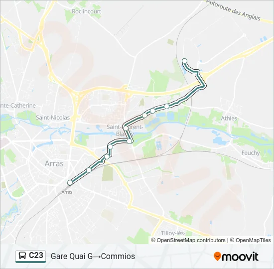 C23 Bus Line Map