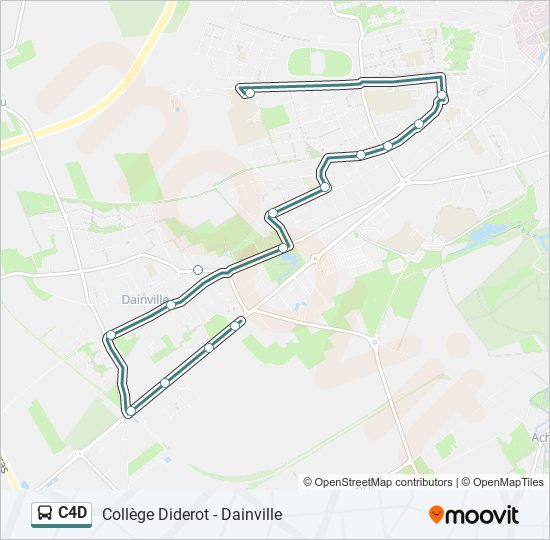 C4D bus Line Map