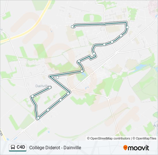 C4D bus Line Map