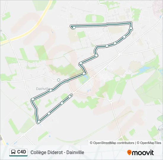 C4D Bus Line Map